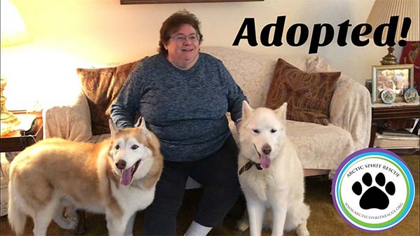 Juneau was recently adopted into a wonderful family! Yay Juneau!
